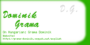dominik grama business card